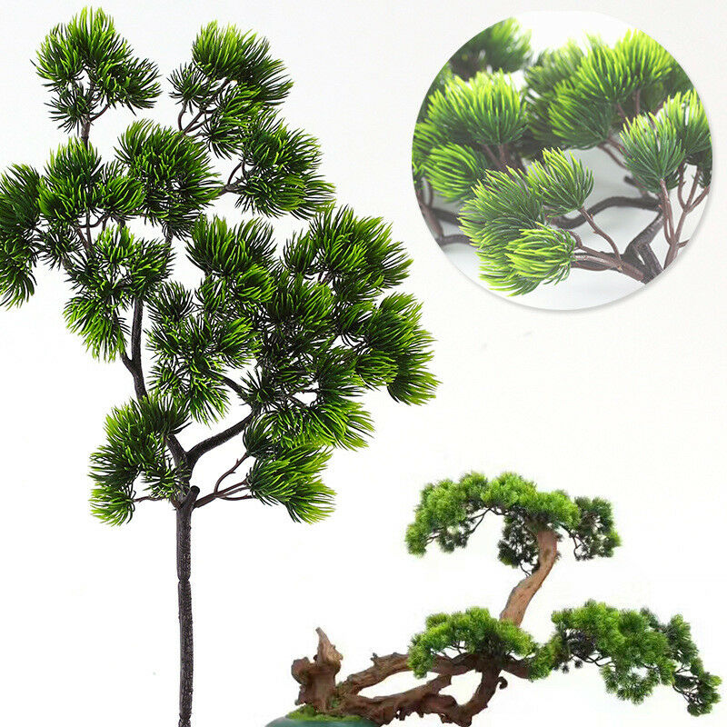 42cm Artificial Plant Pine Bra - Bonsai Garden Sushi ulasan dan harga