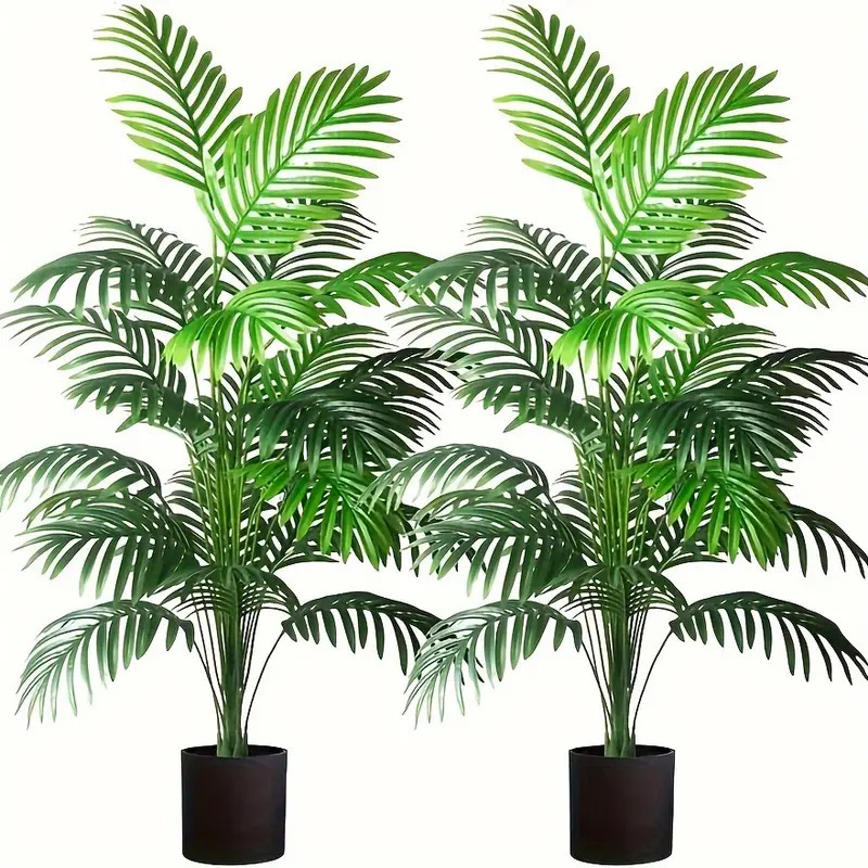 24 Leaves Areca Palm Artificia - Bonsai Garden Accessories ulasan dan harga