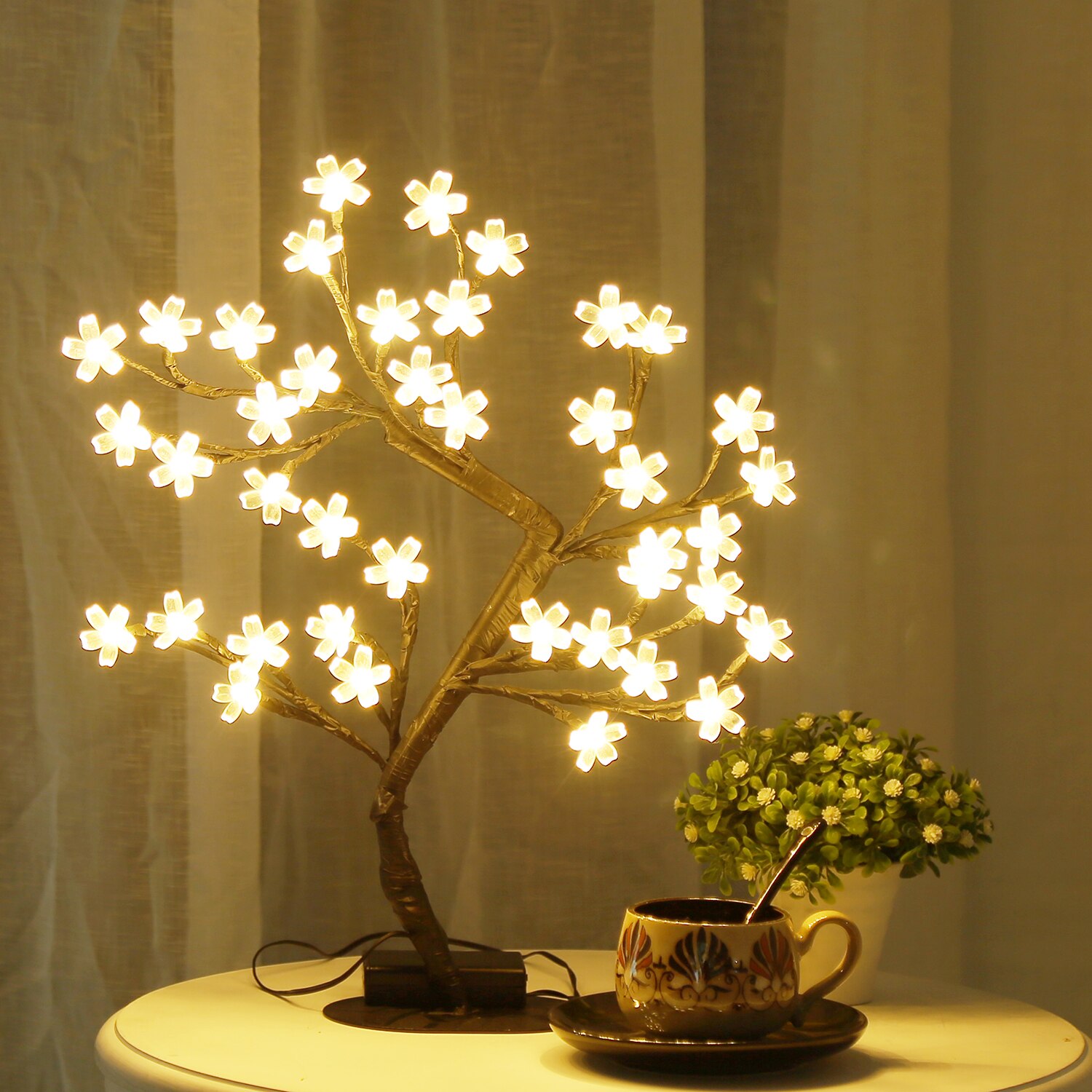 Cherry Blossom Tree Light,17in - Bonsai Garden Sushi ulasan dan harga