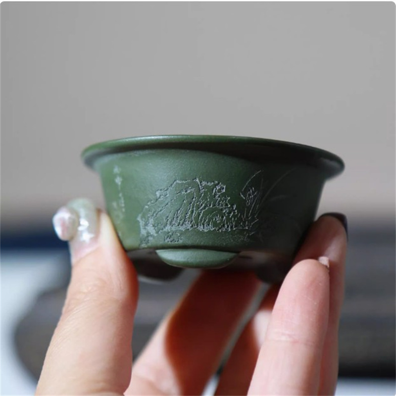 Ceramic Carved Mini Bonsai Pot - Bonsai Garden For Desk ulasan dan harga