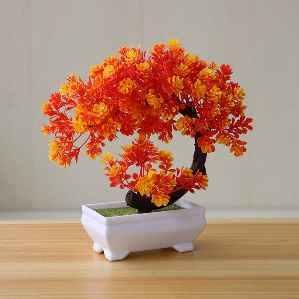 Plastic potted bonsai ornament - Bonsai Garden For Desk ulasan dan harga