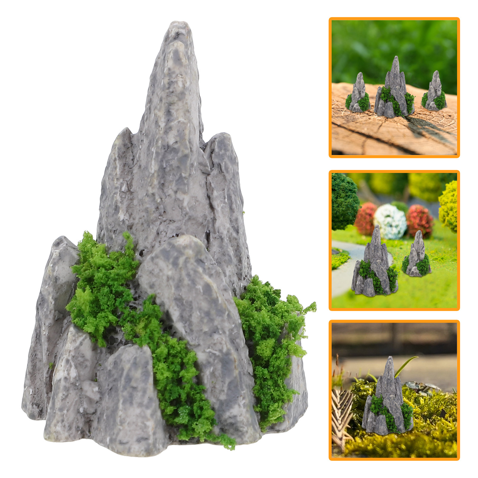 8Pcs Mini Resin Rockery Orname - Bonsai Garden For Desk ulasan dan harga