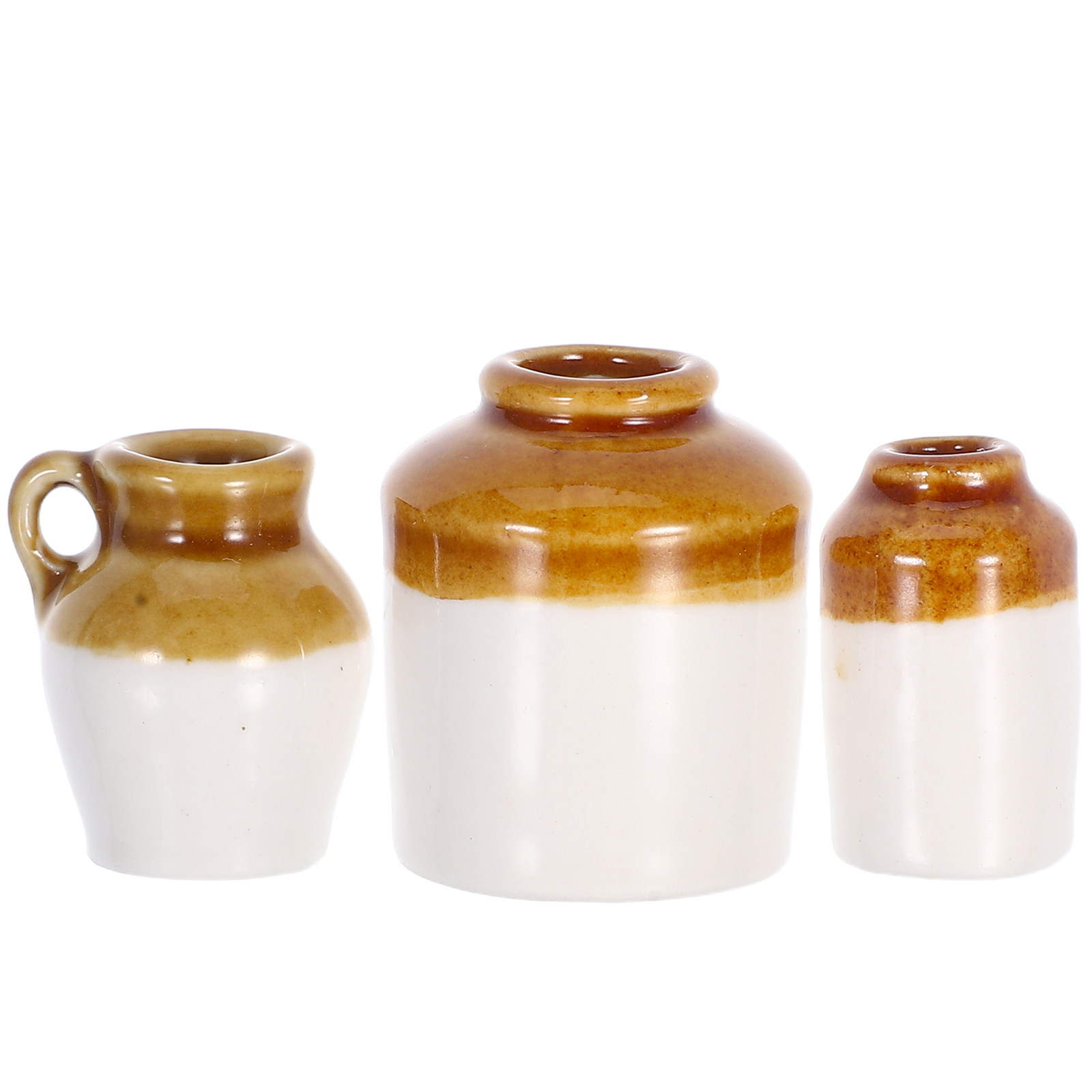 3Pcs Miniature Ceramic Flower  - Bonsai Garden For Desk ulasan dan harga