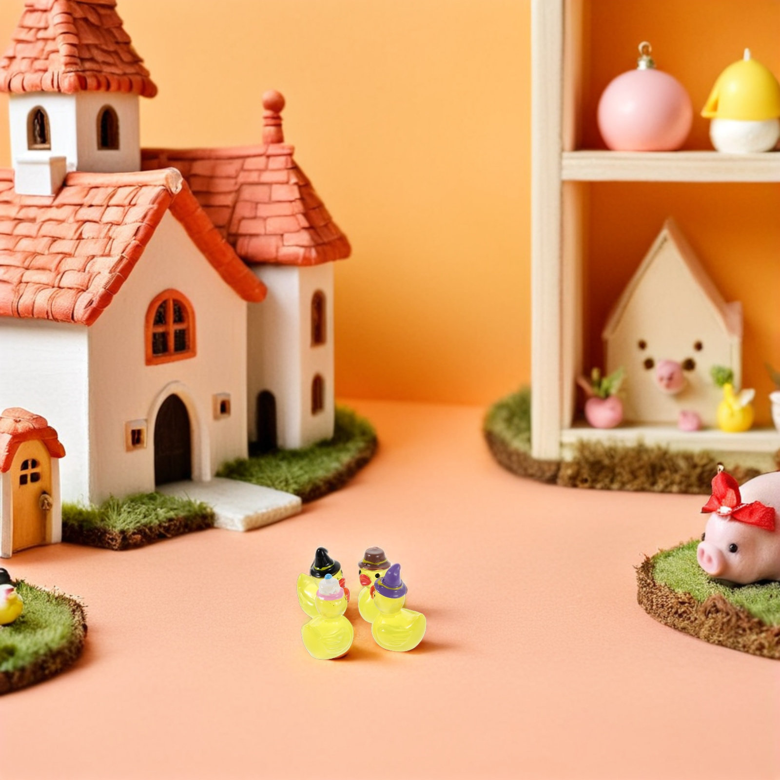 20Pcs Mini Resin Ducks Cartoon - Bonsai Garden For Desk ulasan dan harga