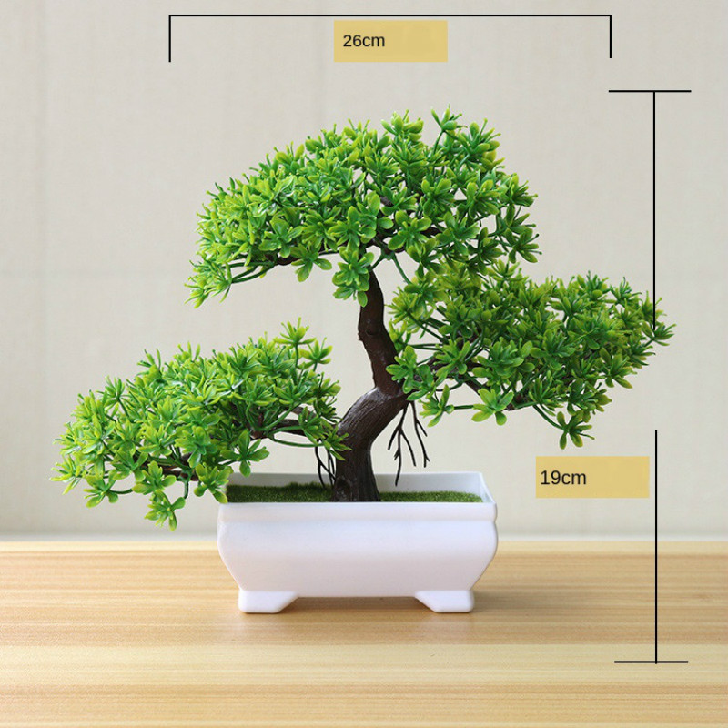 New Green Artificial Plants Bo - Bonsai Garden Sushi ulasan dan harga