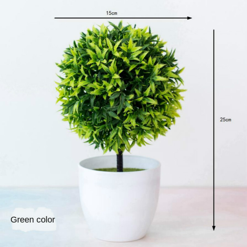 New Green Artificial Plants Bo - Bonsai Garden Sushi ulasan dan harga