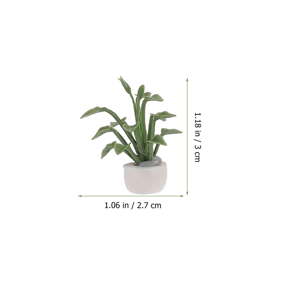 9Pcs Miniature Potted Plant Re - Bonsai Garden For Desk ulasan dan harga